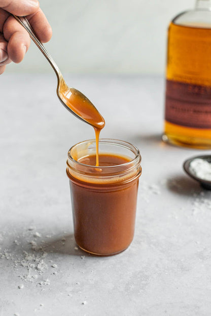 Salted Caramel Sauce - Homemade 8 oz Jar